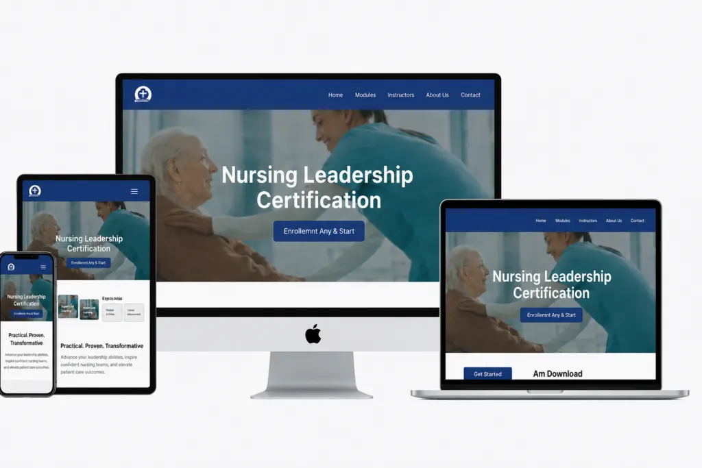 Accessible on Any Device Nursing certification exam prep accessible on laptop, tablet, and smartphone