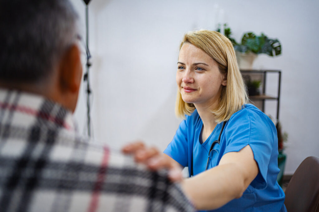Nursing leadership professional utilizing healthcare informatics technology to support efficient clinical decision-making and patient-centered care.